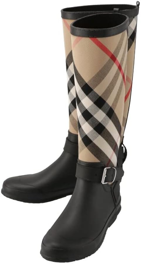 Amazon | [BURBERRY] バーバリー レインブーツ ハウスチェック＆ラバー