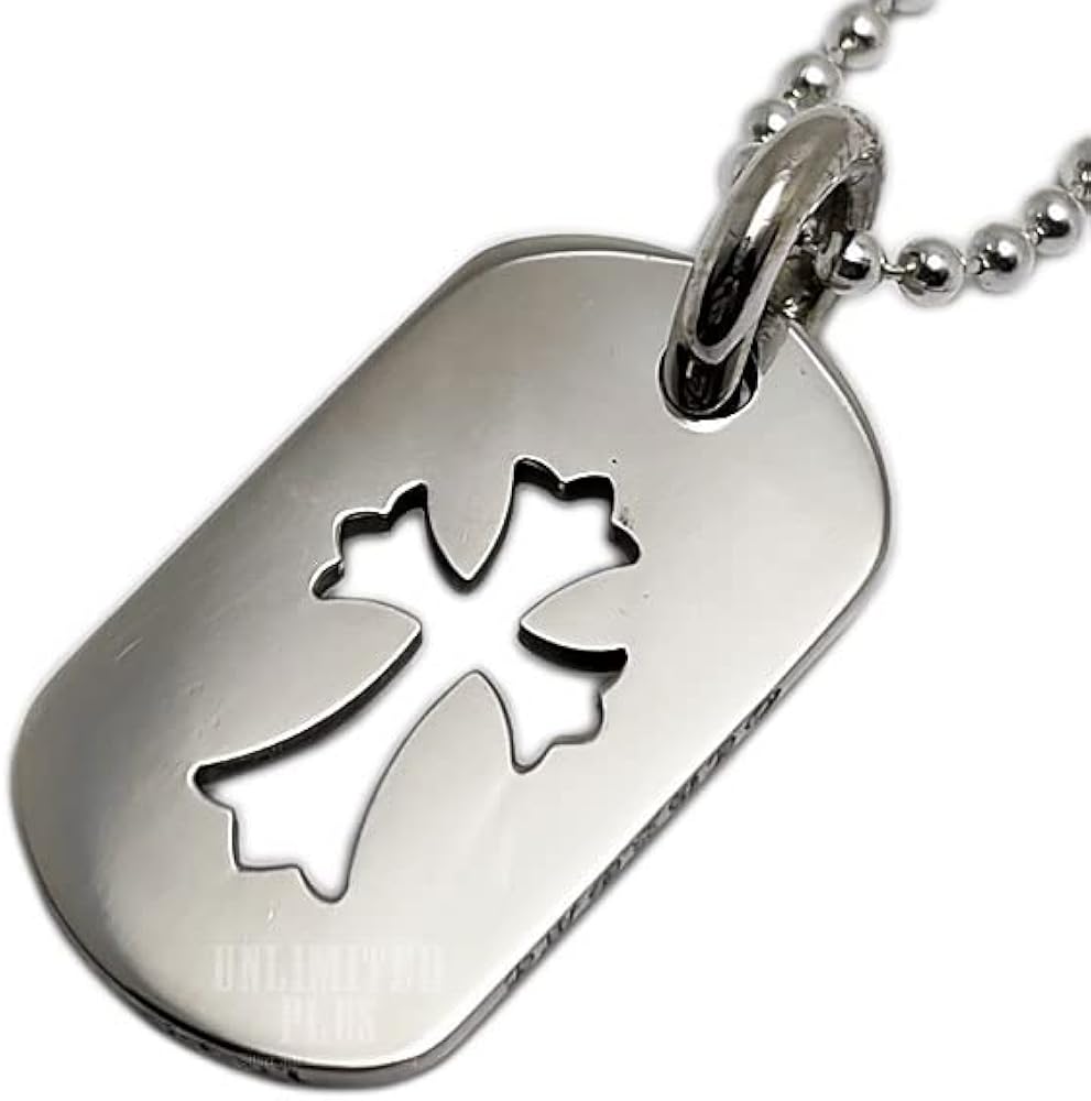Amazon.co.jp: Chrome Hearts Dog Tag Small Cutout CH Cross Dog Tag