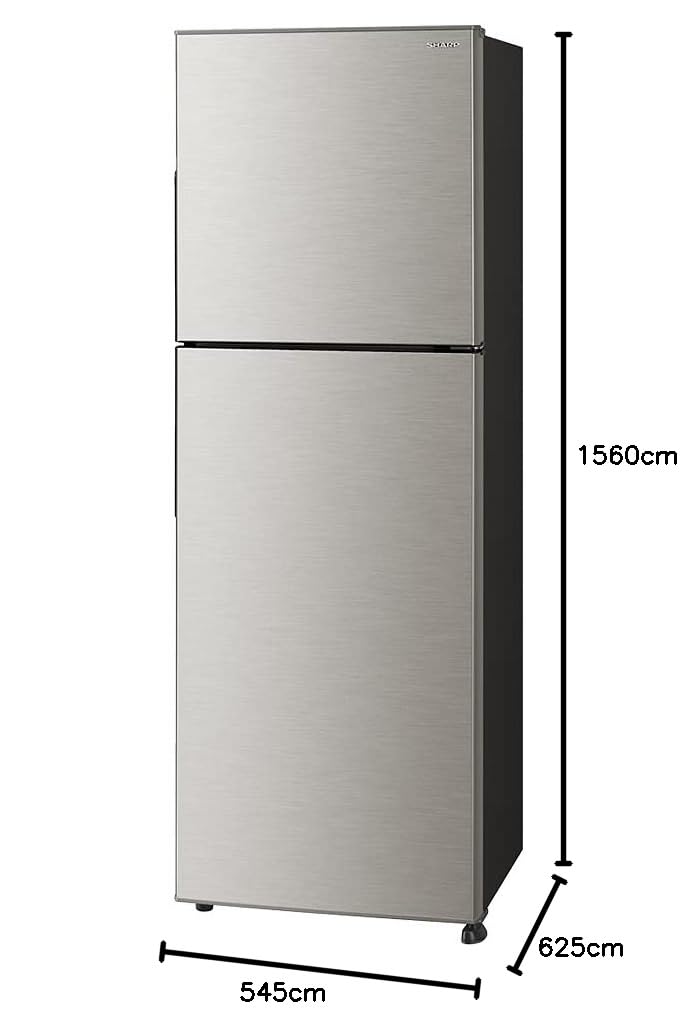 Amazon | シャープ 冷蔵庫(幅54.5cm) 225L 右開き 2ドア SJ-D23F-S