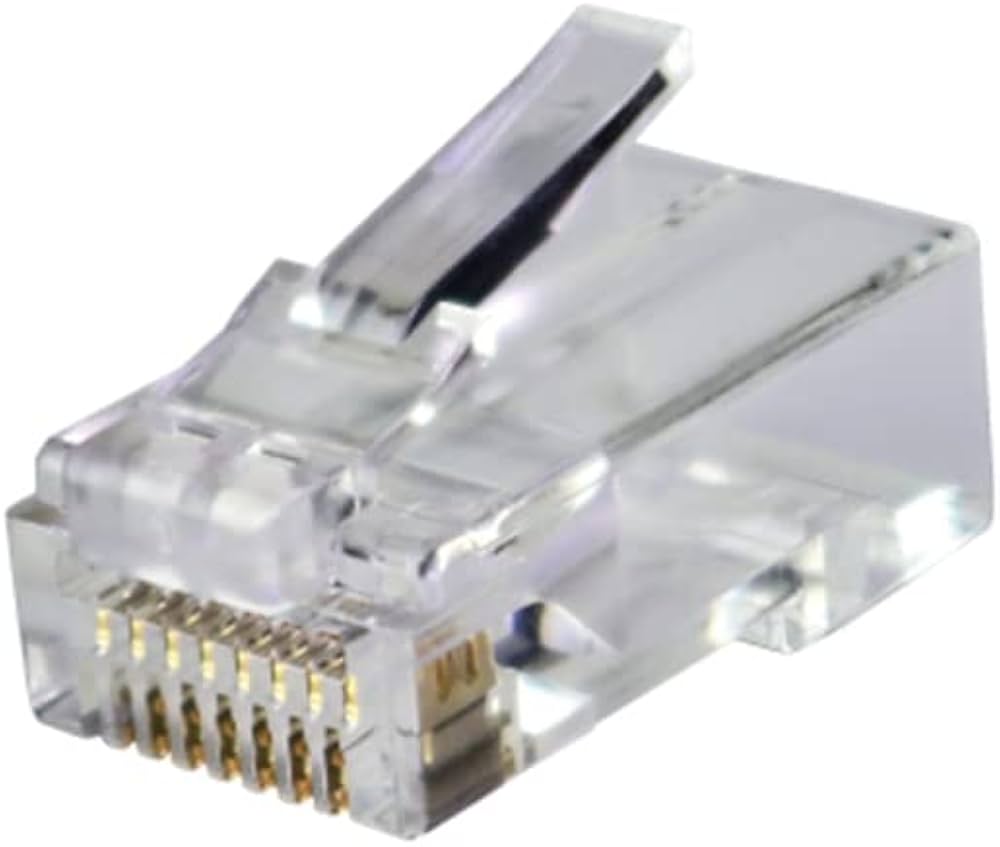 Amazon.co.jp: ジェフコム カテゴリー6モジュラープラグ 貫通タイプ