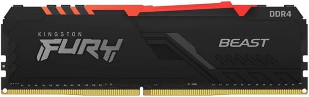 Kingston FURY Beast RGB 8GB 3600MT/s DDR4 CL17 Desktop Memory