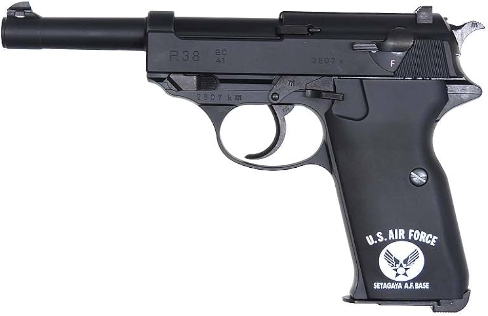Amazon.co.jp: [マルゼン] ワルサーP38 ブラック ガスブローバック GBB