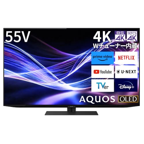 Amazon.co.jp: Sharp 55V 4K OLED TV AQUOS 4T-C55GQ3 Google TV with