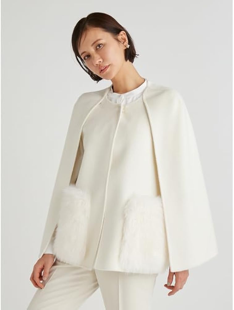 Amazon.co.jp: [セルフォード] ファーポケットリバーケープジャケット