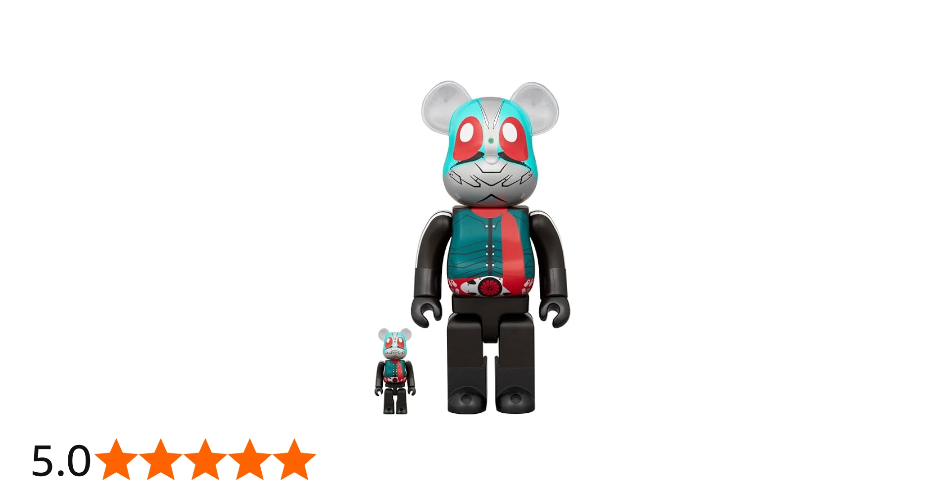 Amazon.co.jp: BE@RBRICK 仮面ライダー第2+1号 100％ & 400％ : おもちゃ