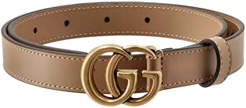 Amazon | [グッチ] ダブルG バックル レザーベルト レディース 65cm