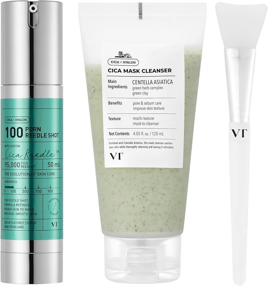 Amazon.com: VT COSMETICS Bundle PDRN Reedle Shot 100 & CICA Mask