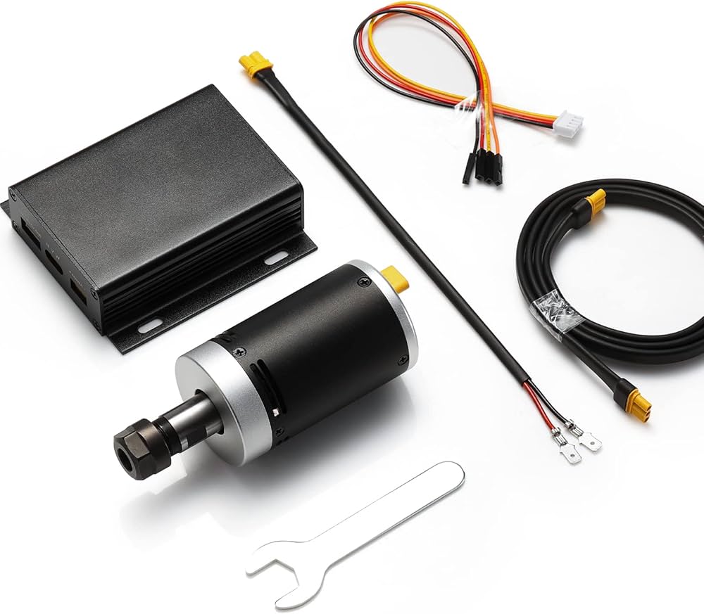 Amazon.co.jp: Genmitsu CNC ブラシレスモータ DCスピンドルキット 24V