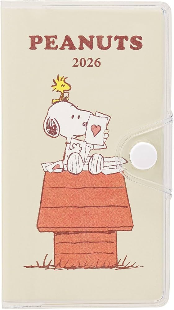 Amazon.co.jp: クツワ 手帳 スヌーピー 家族手帳 2026年 プチ