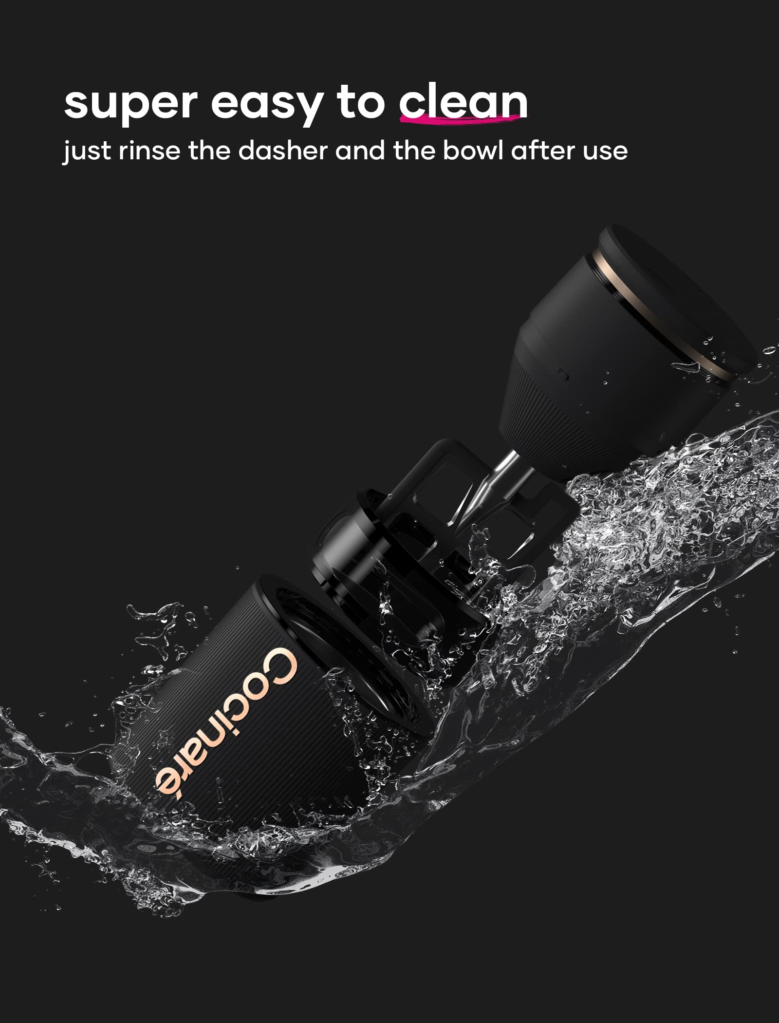 Amazon | Cocinare KRUSH アイスクリームメーカー ワイヤレス