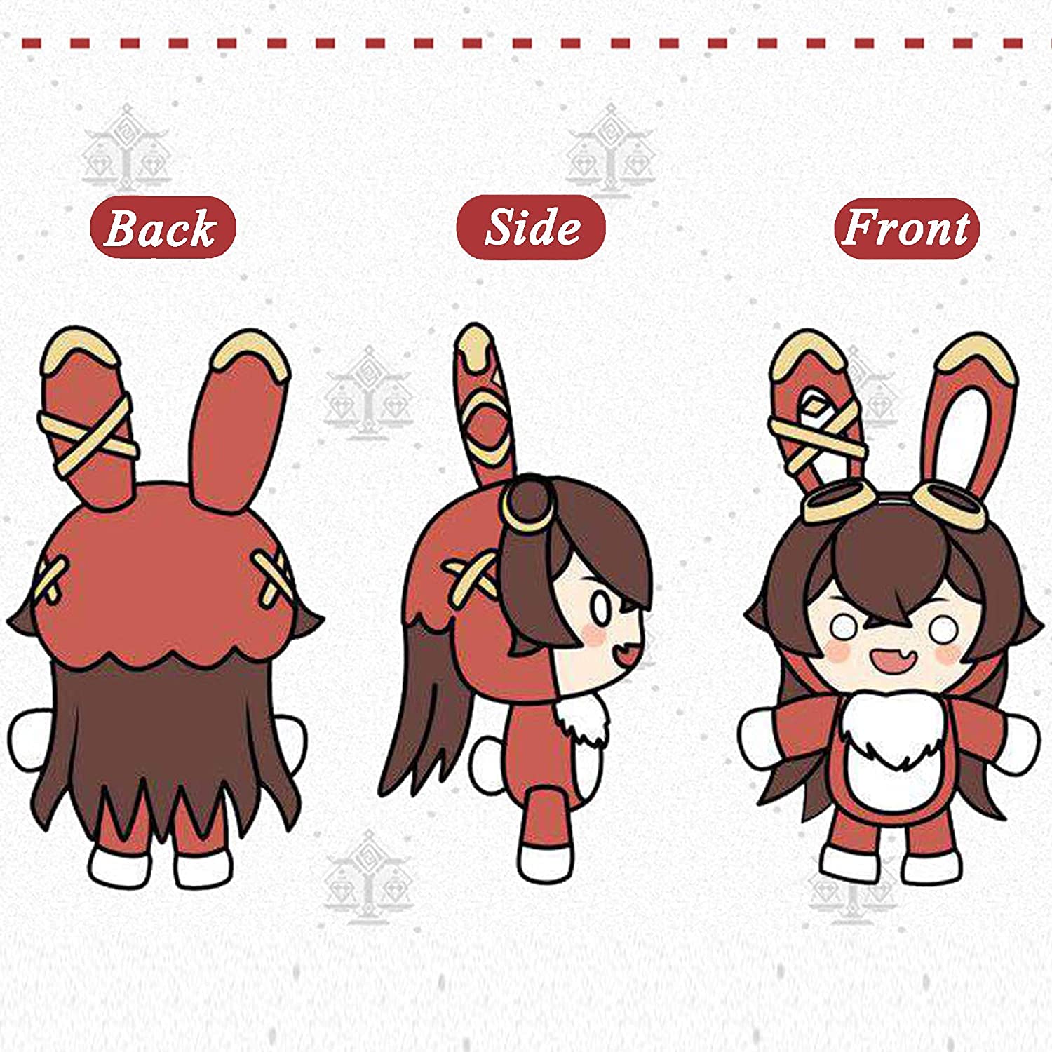 Amazon.co.jp: 原神ウサギ伯爵バニーぬいぐるみ、アンバーコスプレ、原