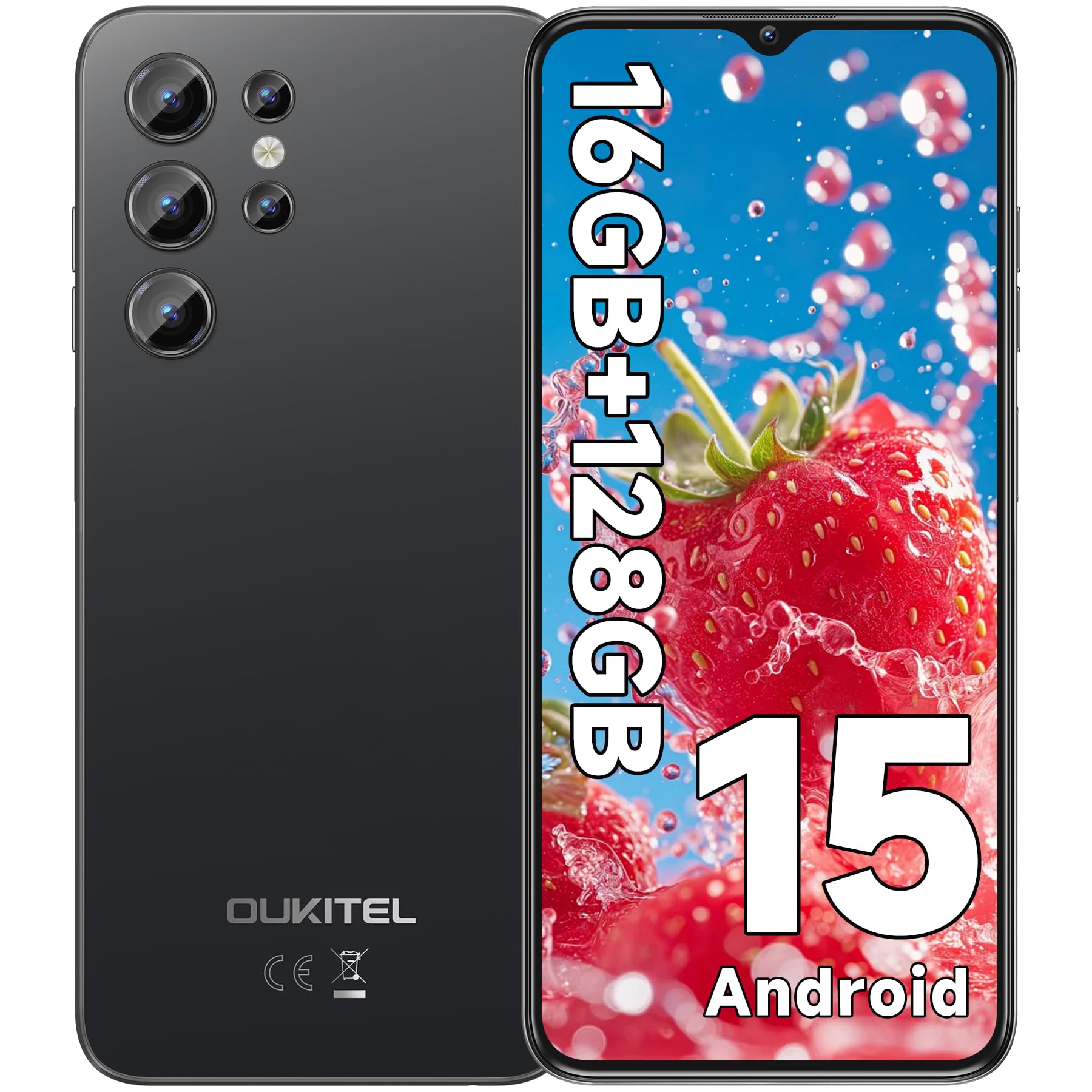 Amazon | OUKITEL SIMフリー スマホ C1 本体 16GB RAM+128GB ROM 1TB