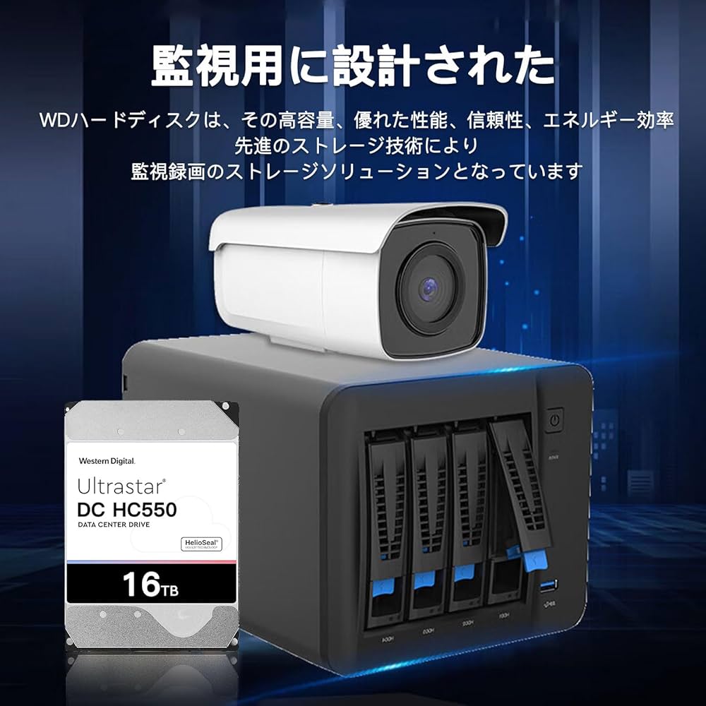 Amazon | 【整備済み品】WD hdd 16TB 3.5インチ7200rpm,Digital