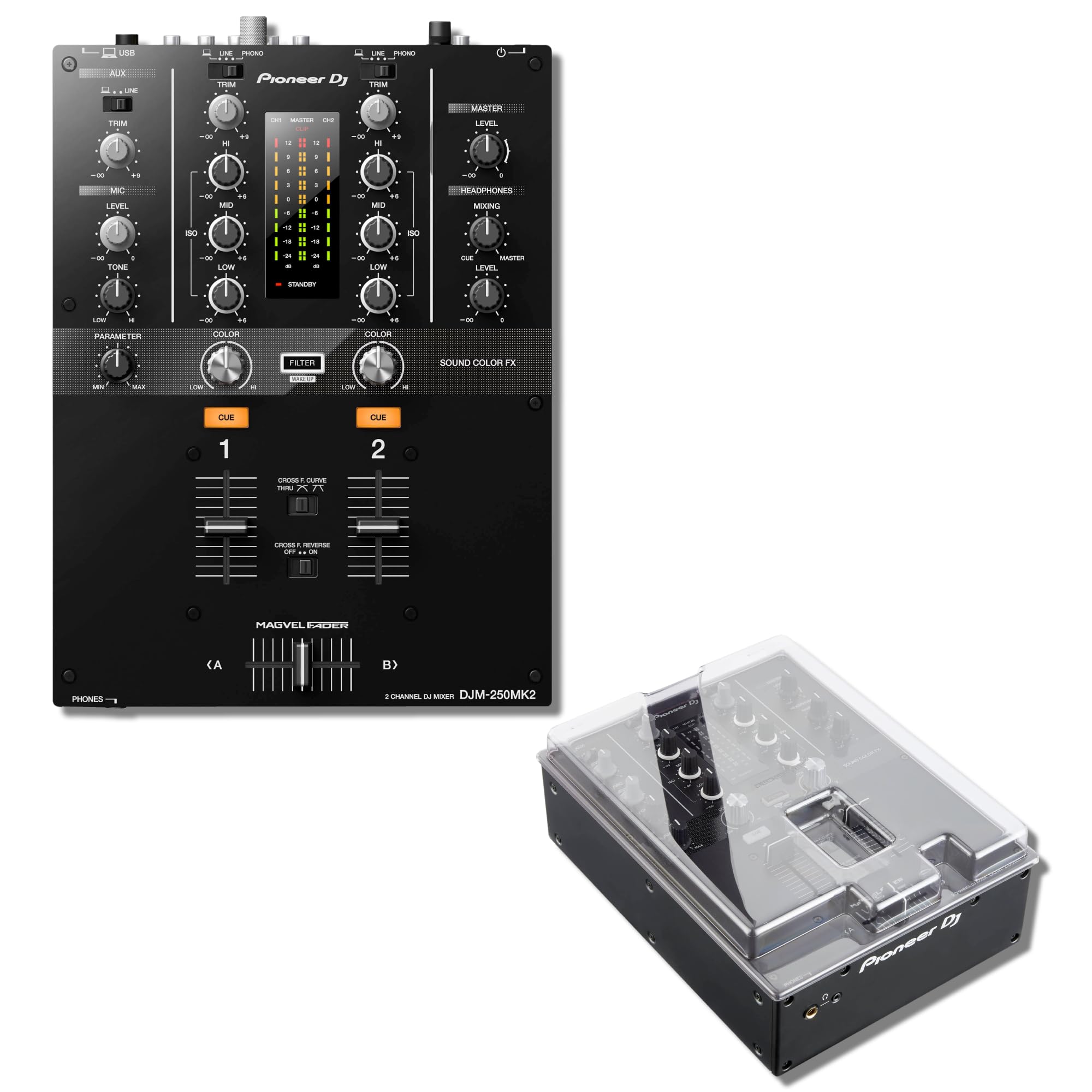 Amazon.com: Pioneer DJM-250MK2 2-channel DJ Mixer with Decksaver