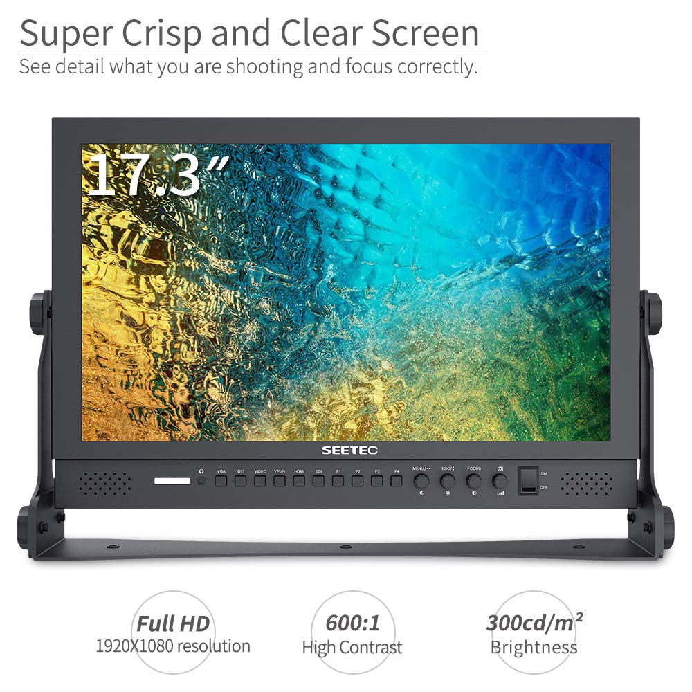 SEETEC P173-9HSD 17.3 Inch 1920x1080 Desktop Monitor for Broadcast