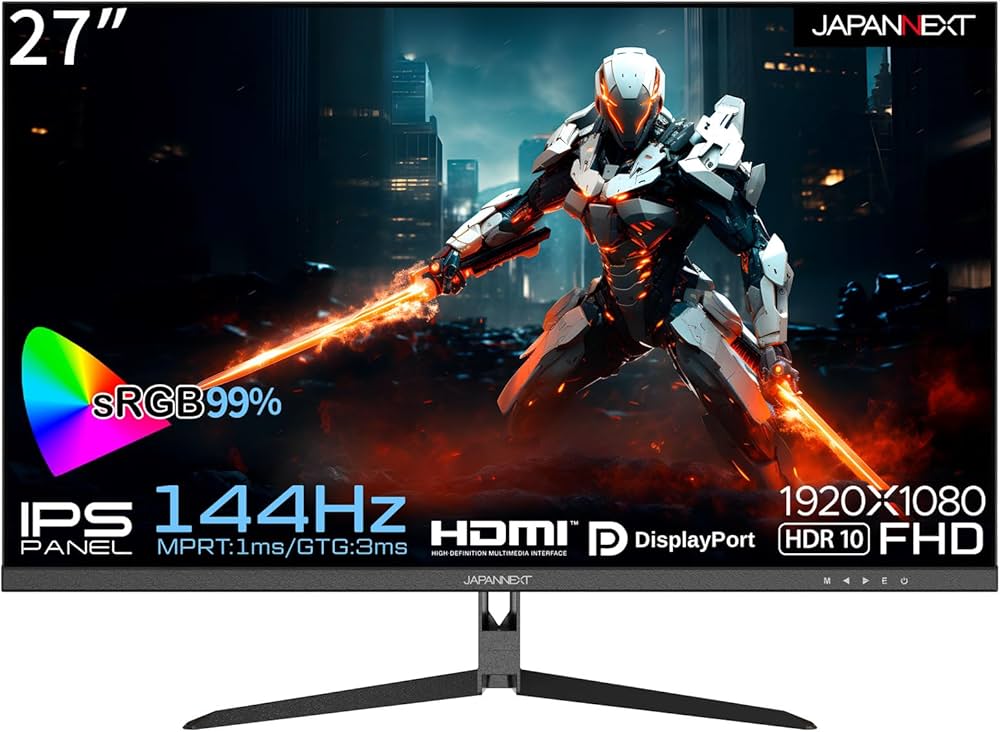 Amazon.co.jp: JAPANNEXT 27インチ ゲーミングモニター 144Hz 1ms フル