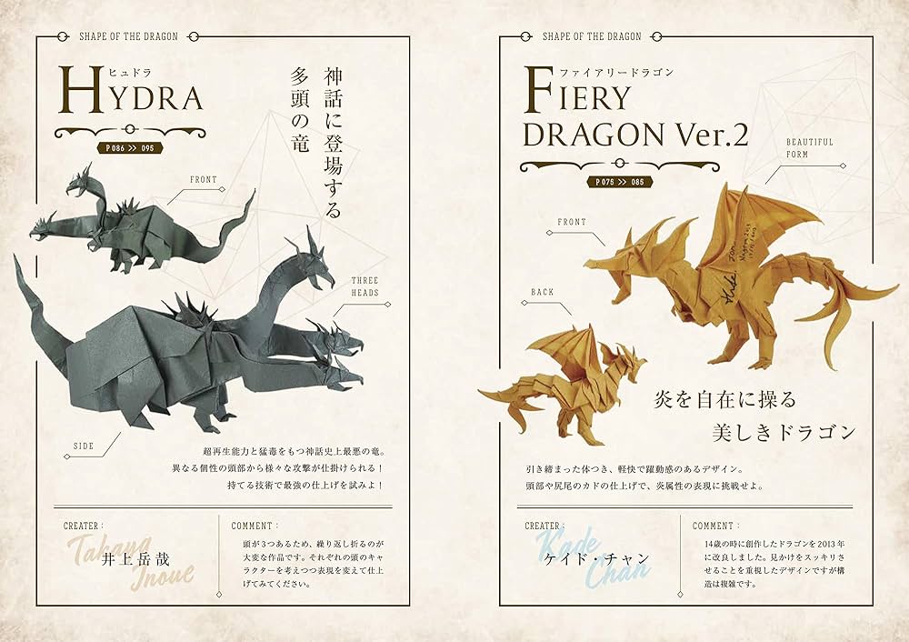 Amazon.com: 折り紙ドラゴンズ プレミアム: 9784802612838: Books