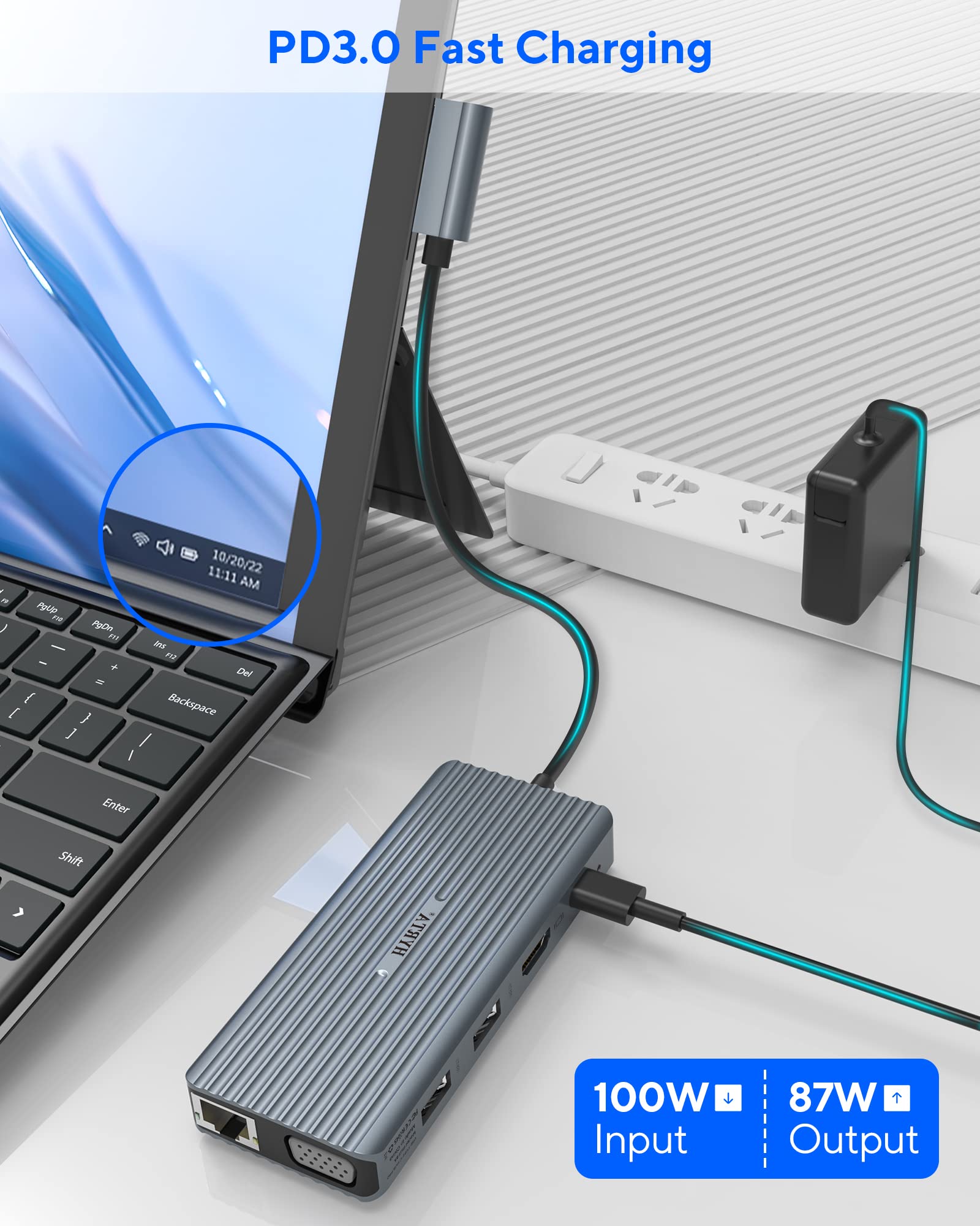 Amazon.co.jp: HYRTA USB Cドック Surface Pro 7、11 in 2 Surface Pro