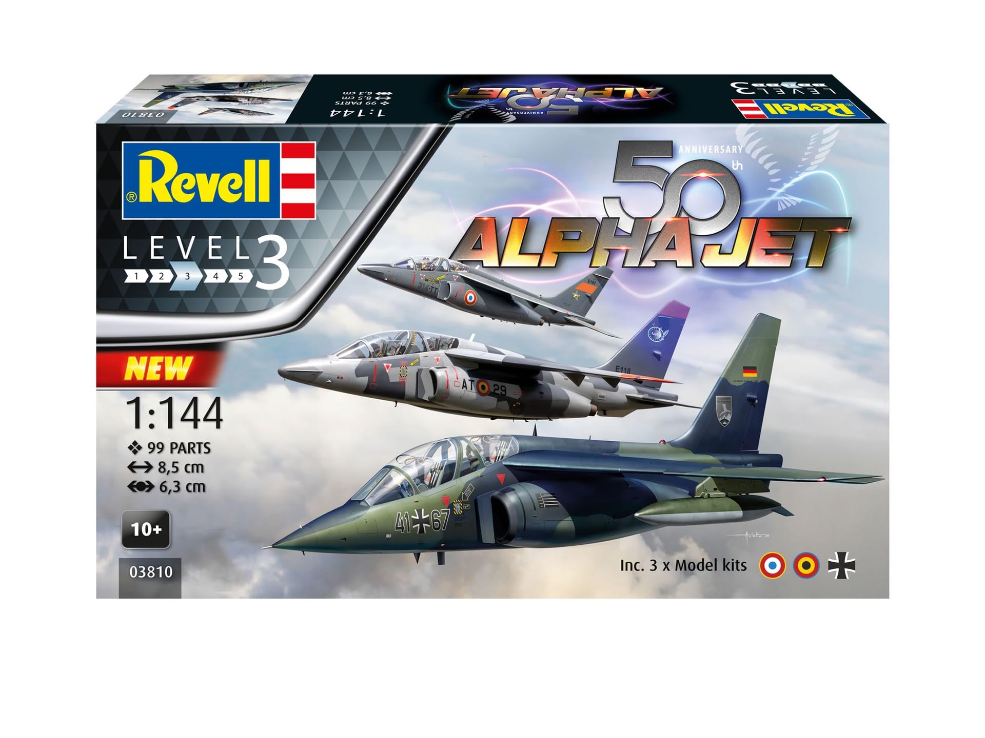 Amazon | ドイツレベル(Revell) 1/144 アルファジェット 50周年記念3機