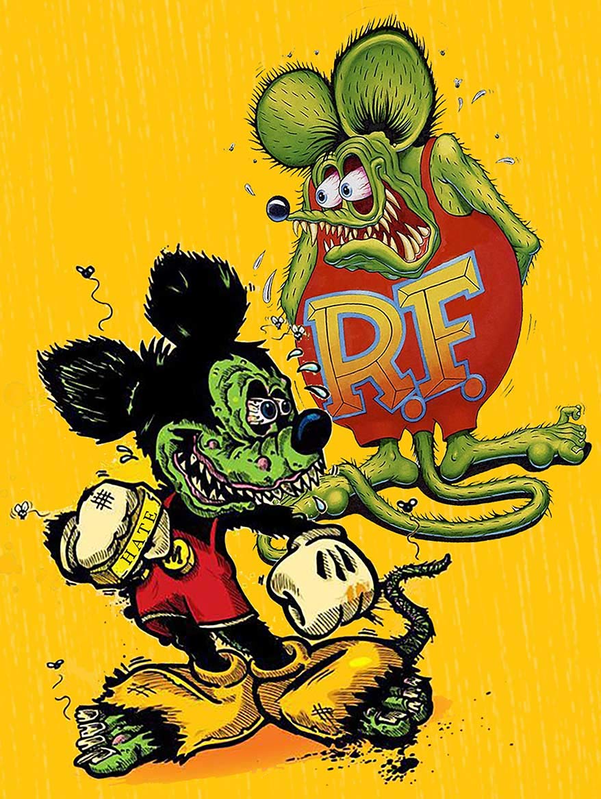 Amazon.com: American Collectibles Rat Fink and The Mouse, Love