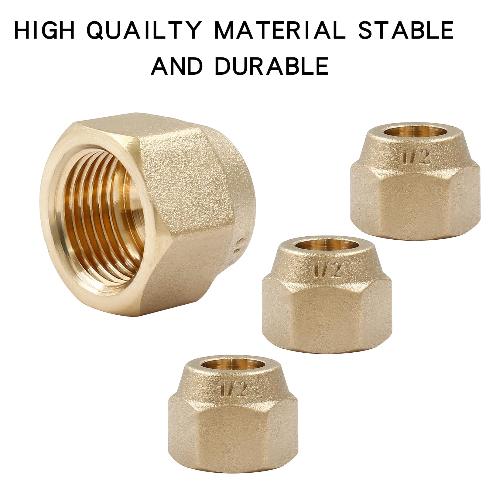 Amazon | Cionyce 10個パック 真鍮フレアナット エアコン用 銅パイプ