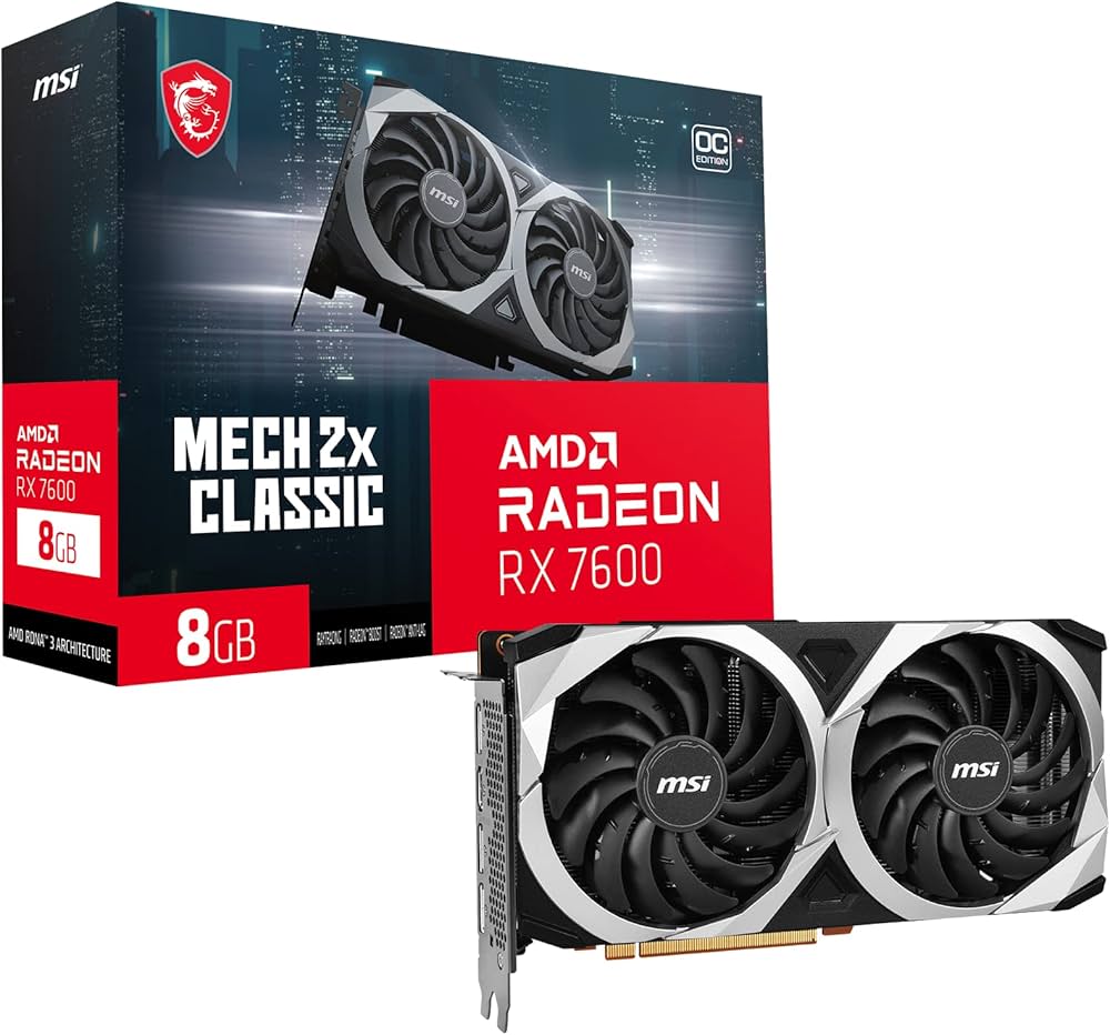 Amazon | MSI Radeon RX 7600 MECH 2X CLASSIC 8G OC グラフィックス
