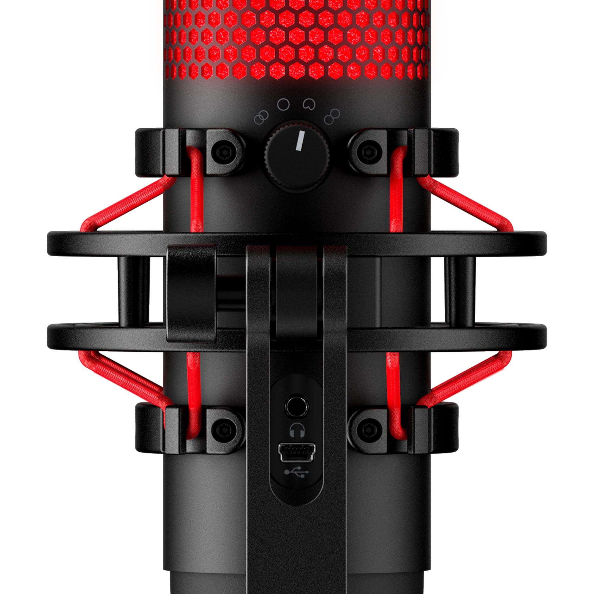 Amazon.co.jp: ハイパーエックス QuadCast USBマイク レッド/ブラック