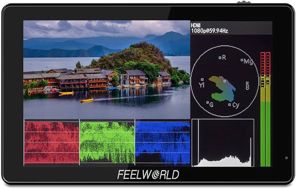 Amazon | FEELWORLD LUT5 5.5インチ タッチスクリーンデジタル一眼レフ