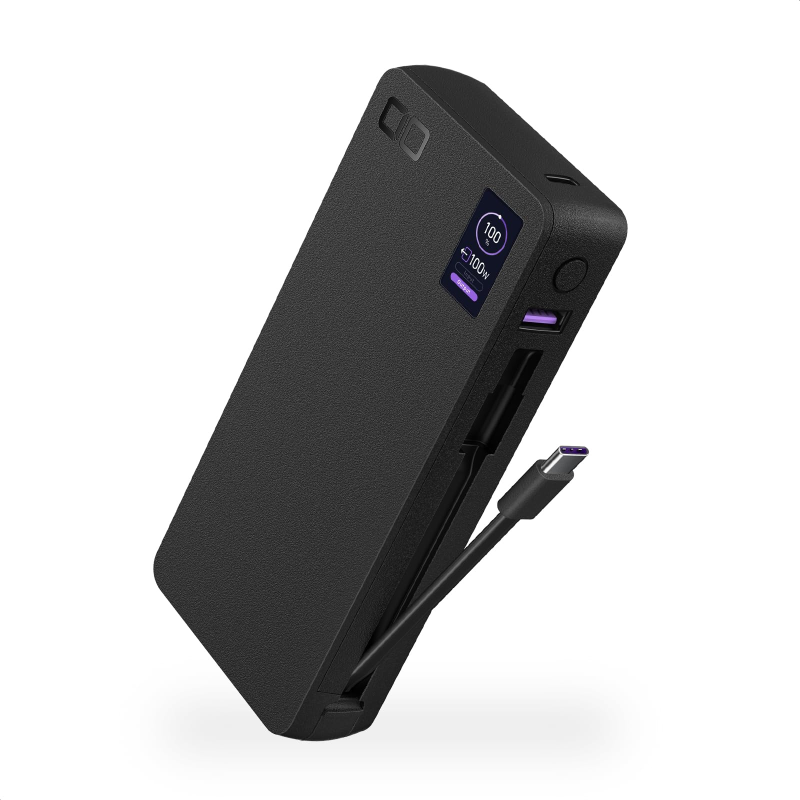 Amazon | CIO モバイルバッテリー 100W ケーブル内蔵 大容量 20000mAh