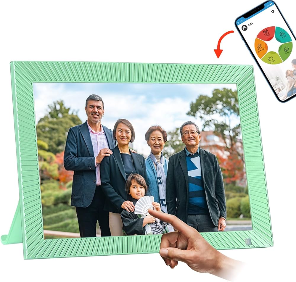 Amazon | 【スマホ連携】WiFi デジタルフォトフレーム 10.1インチ