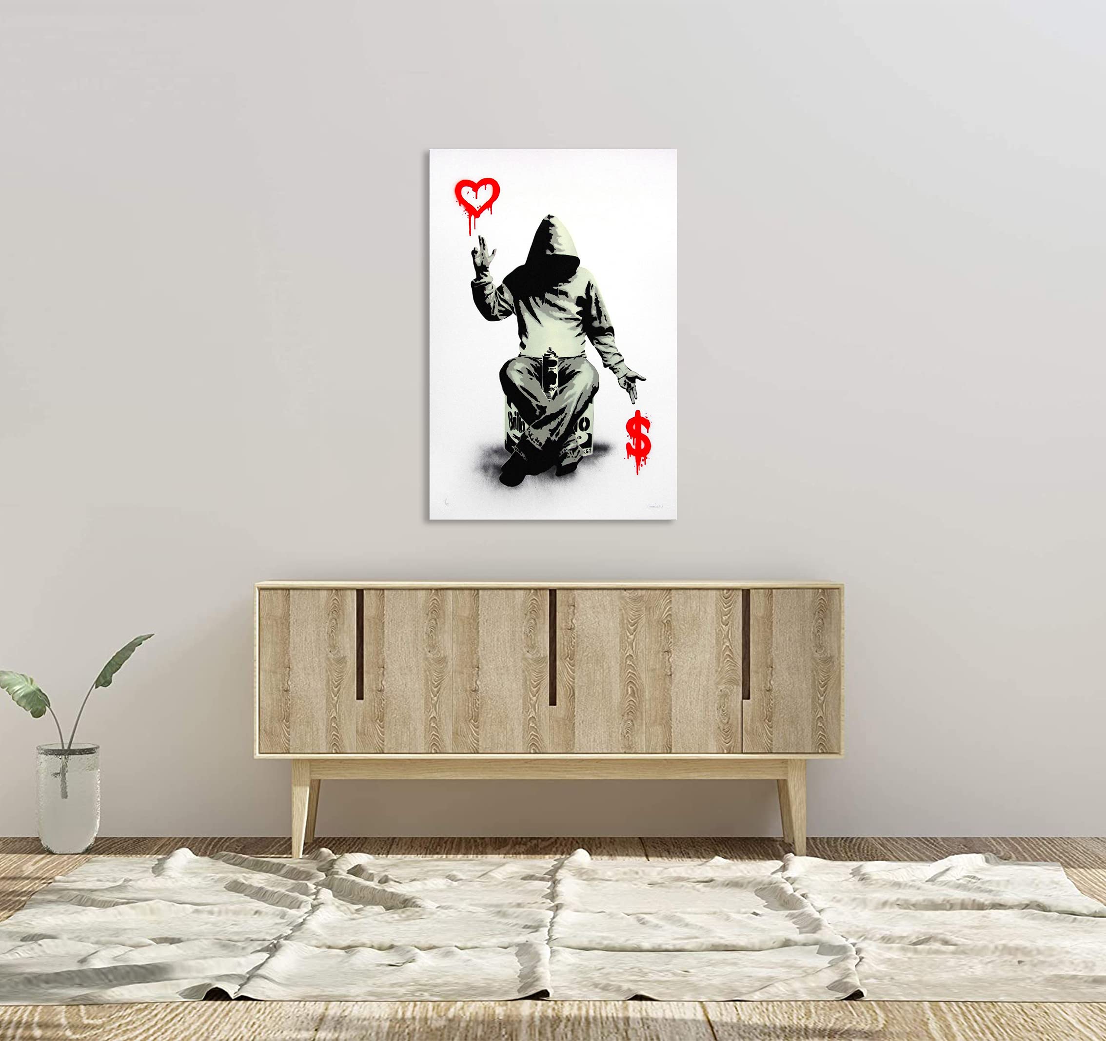 Amazon.co.jp: Banksy バンクシー 愛とお金 ポスター アートパネル