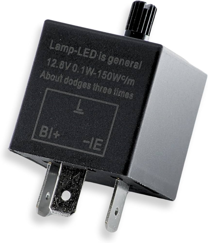 Amazon.co.jp: UMikke ICウインカーリレー 3ピン LED対応 ハイフラ防止