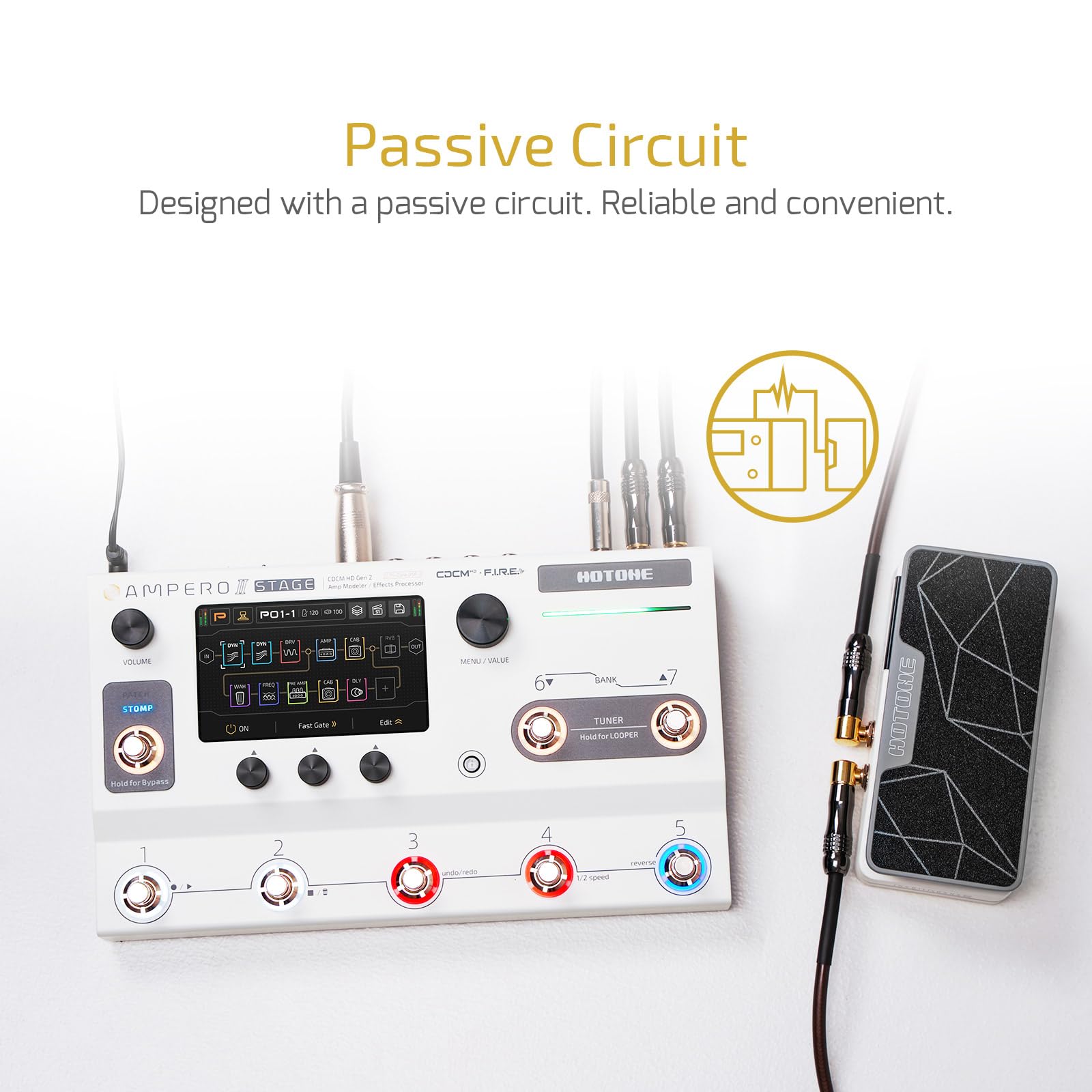 Amazon | Hotone Ampero II Press エクスプレッション&スイッチング