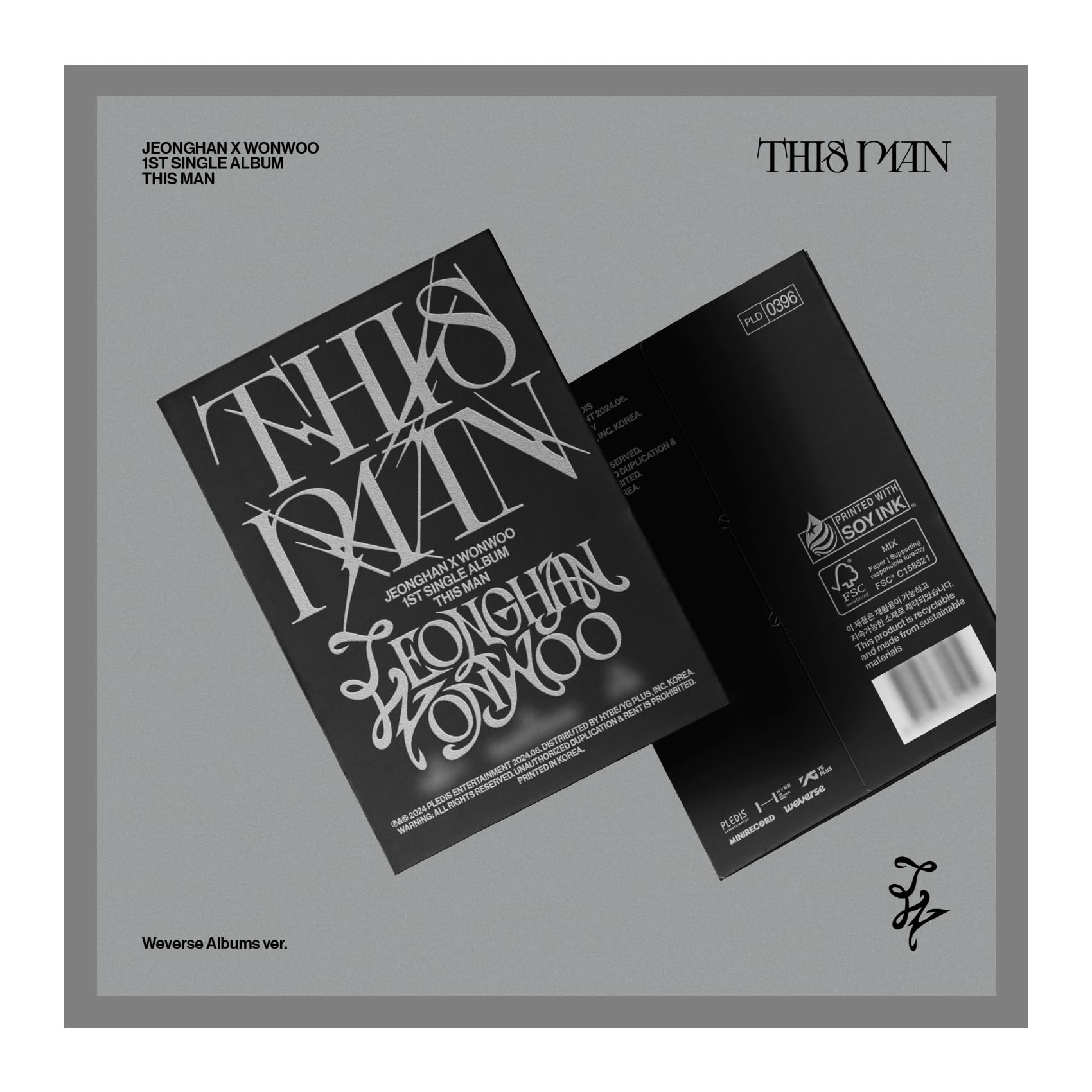 Amazon.co.jp: SEVENTEEN Jeonghan X Wonwoo THIS MAN 1st Single