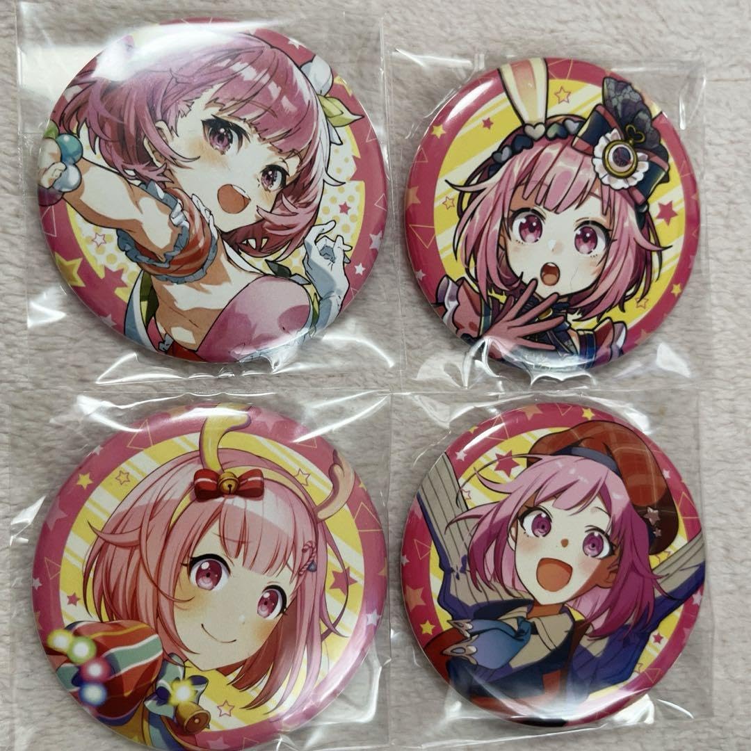 プロセカ 鳳えむ グリッター缶バッジ スマドリ 8個セット プロセカ