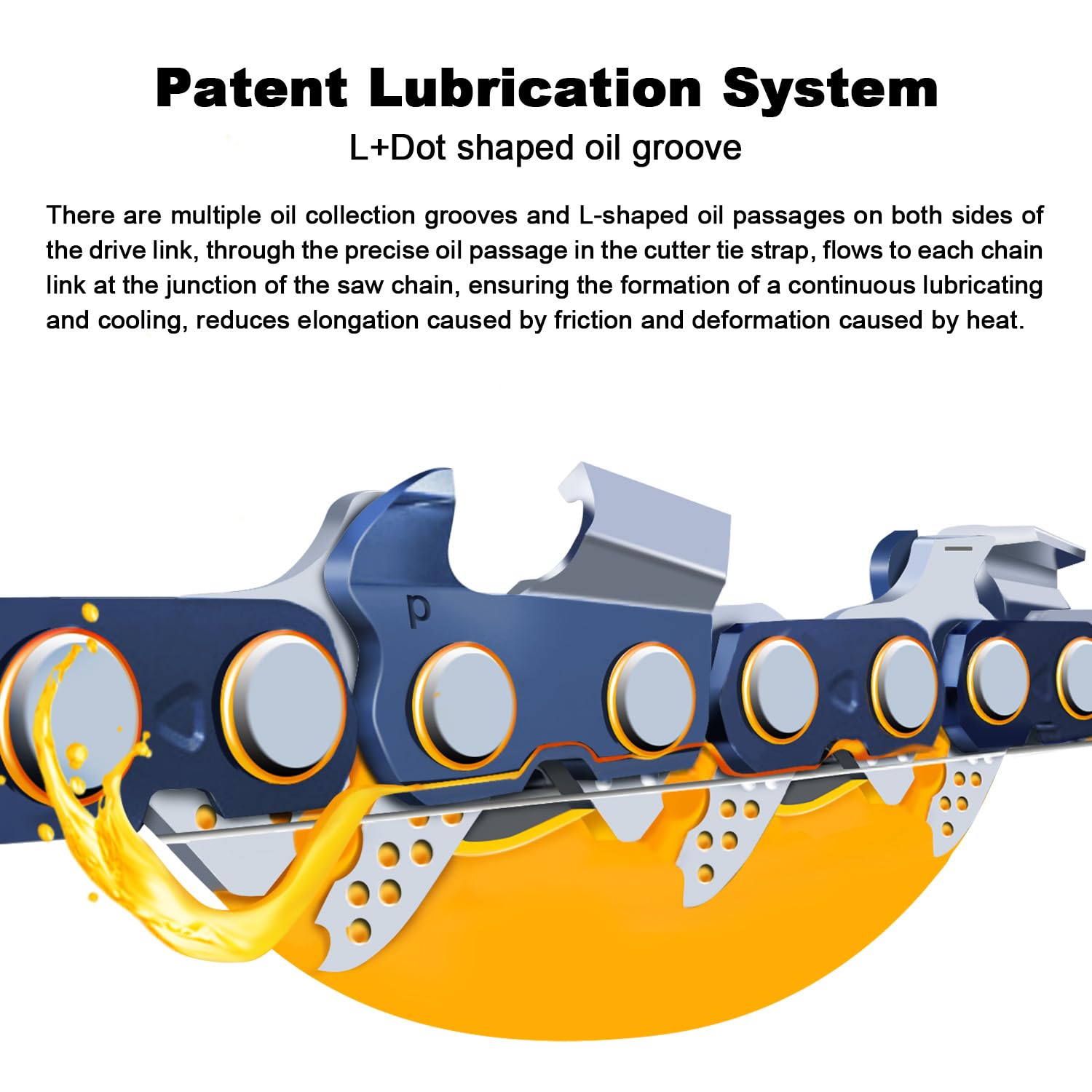 Amazon.com: V-MODEST 28 inch Chainsaw Chain 93 Drive Links, 3/8