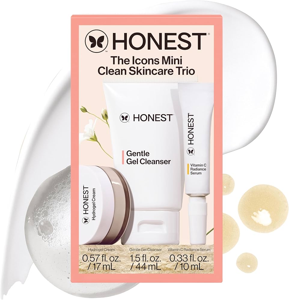 Amazon.com: Honest Beauty The Icons Skincare Trio Travel Kit, Mini