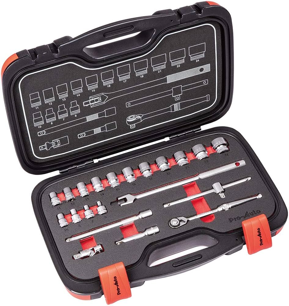 Amazon | スエカゲツール 工具セット Pro-Auto 3/8ソケットレンチ