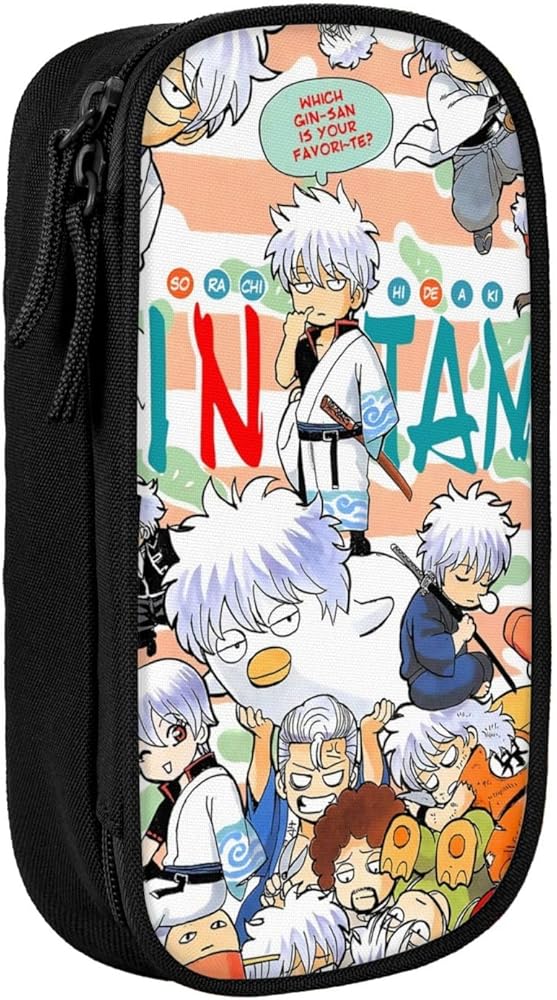 Amazon.co.jp: 銀魂 坂田銀時 アニメ ペンケース 筆箱 大容量 筆入れ