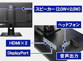 Amazon.co.jp: IODATA ゲーミングモニター 24.5インチ GigaCrysta