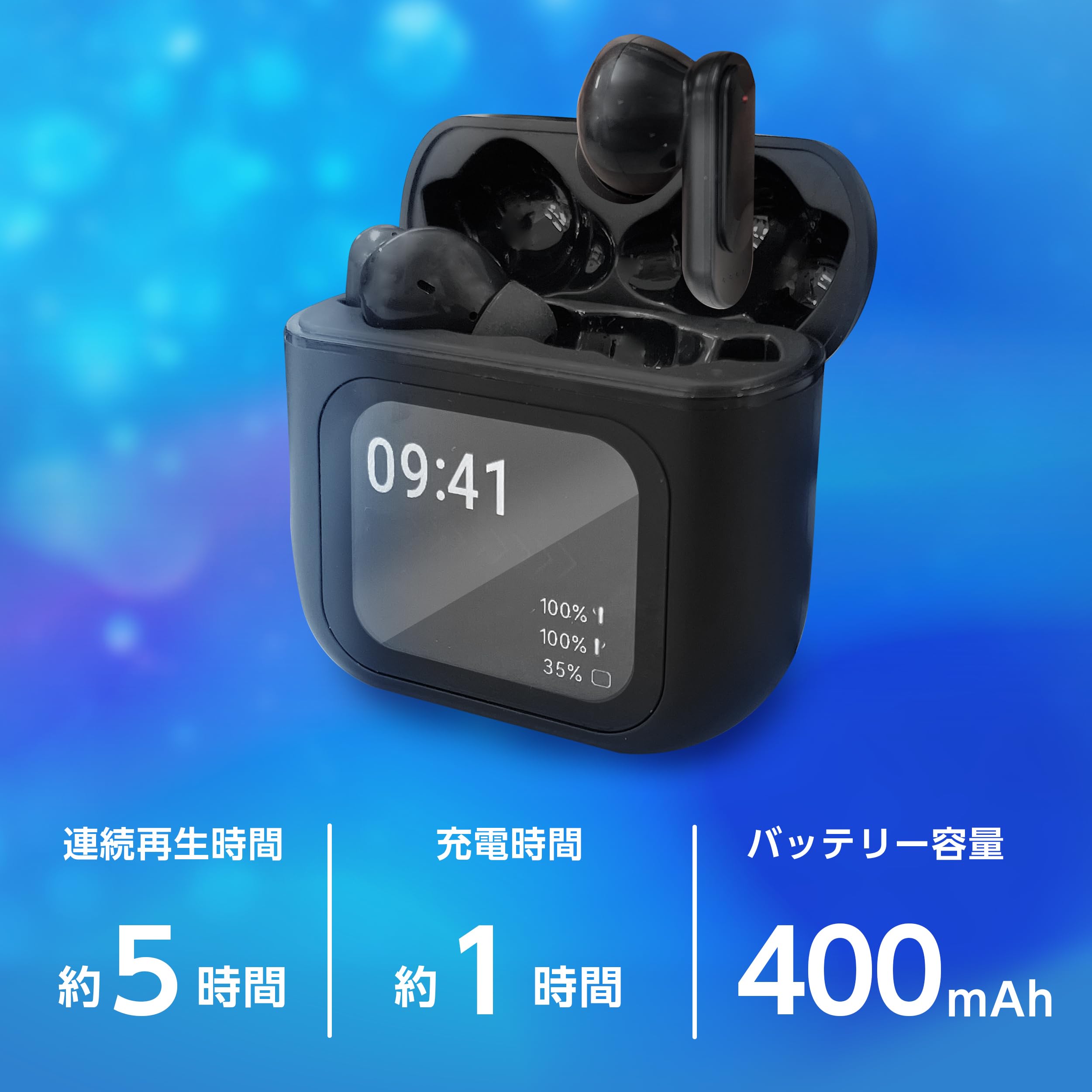 Amazon.co.jp: 【YSN スマートディスプレイ搭載 ANCワイヤレスイヤホン