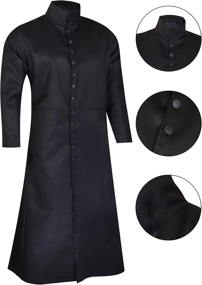 Darkrock Neo Heavy Duty Cotton Keanu Reeves Black Gothic Cosplay