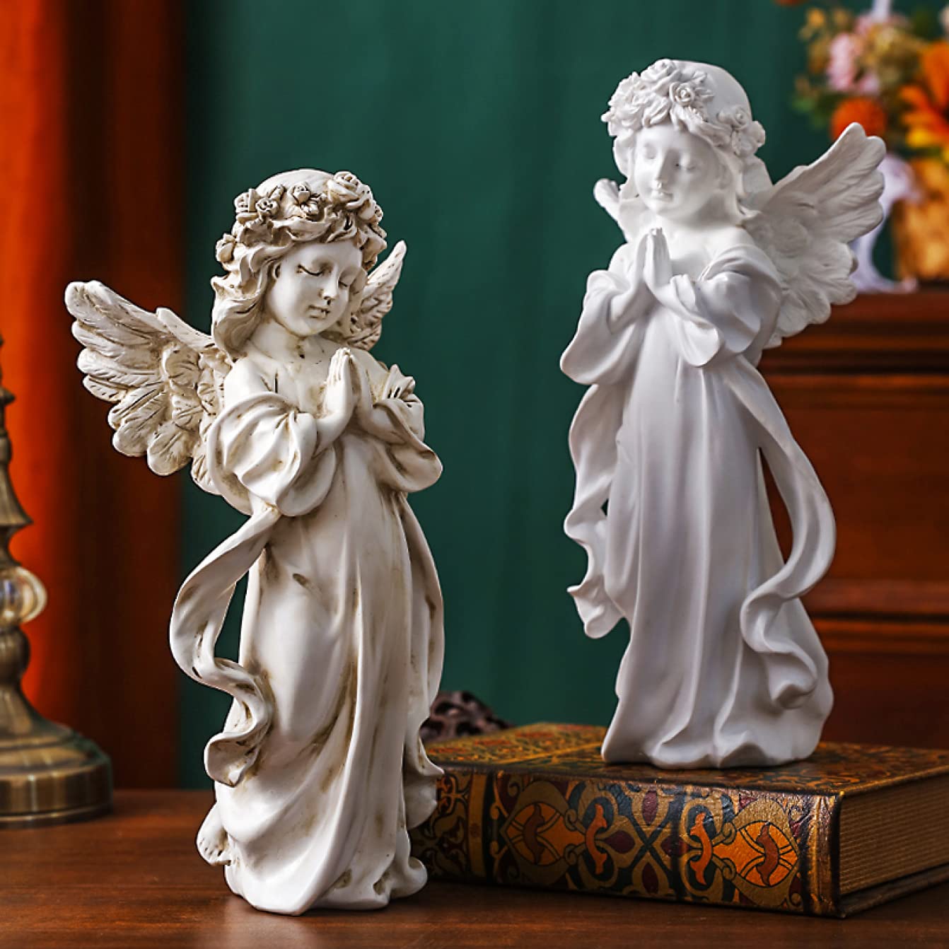 Amazon.co.jp: 天使 置物 オブジェ エンジェル 置き物 人型 平和