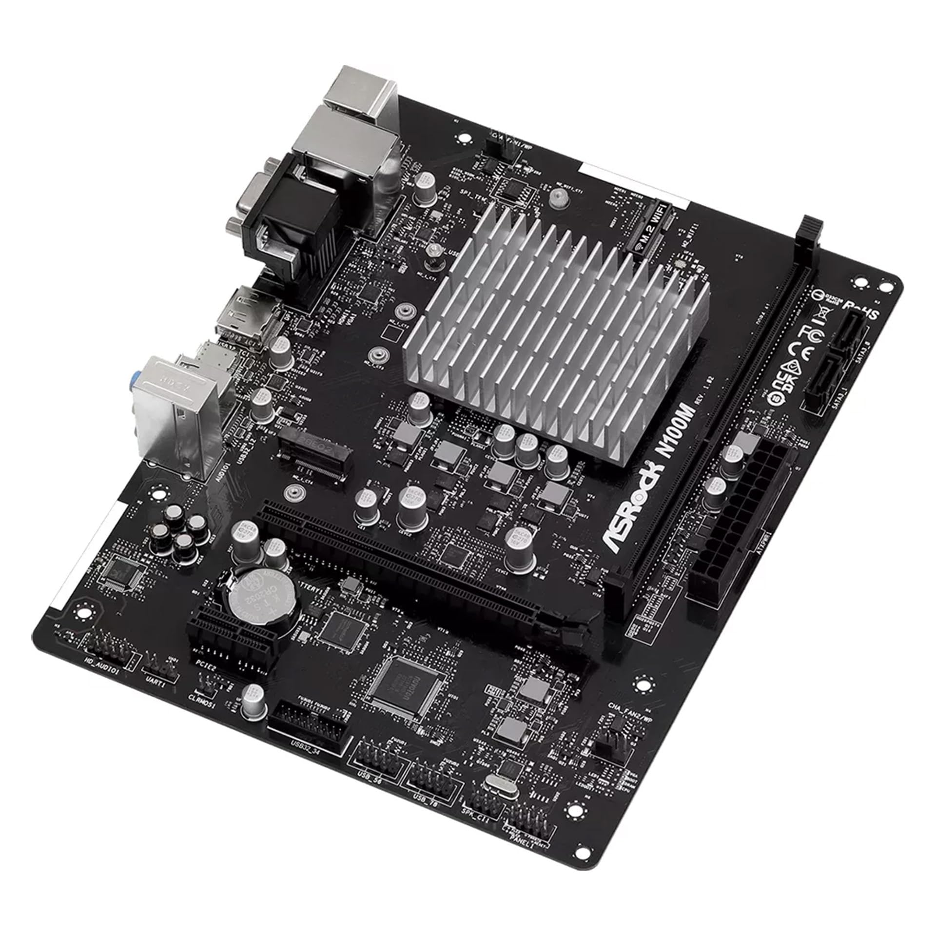 Amazon | ASRock N100M Micro ATX (280) マザーボード - Intel, 1 DDR4