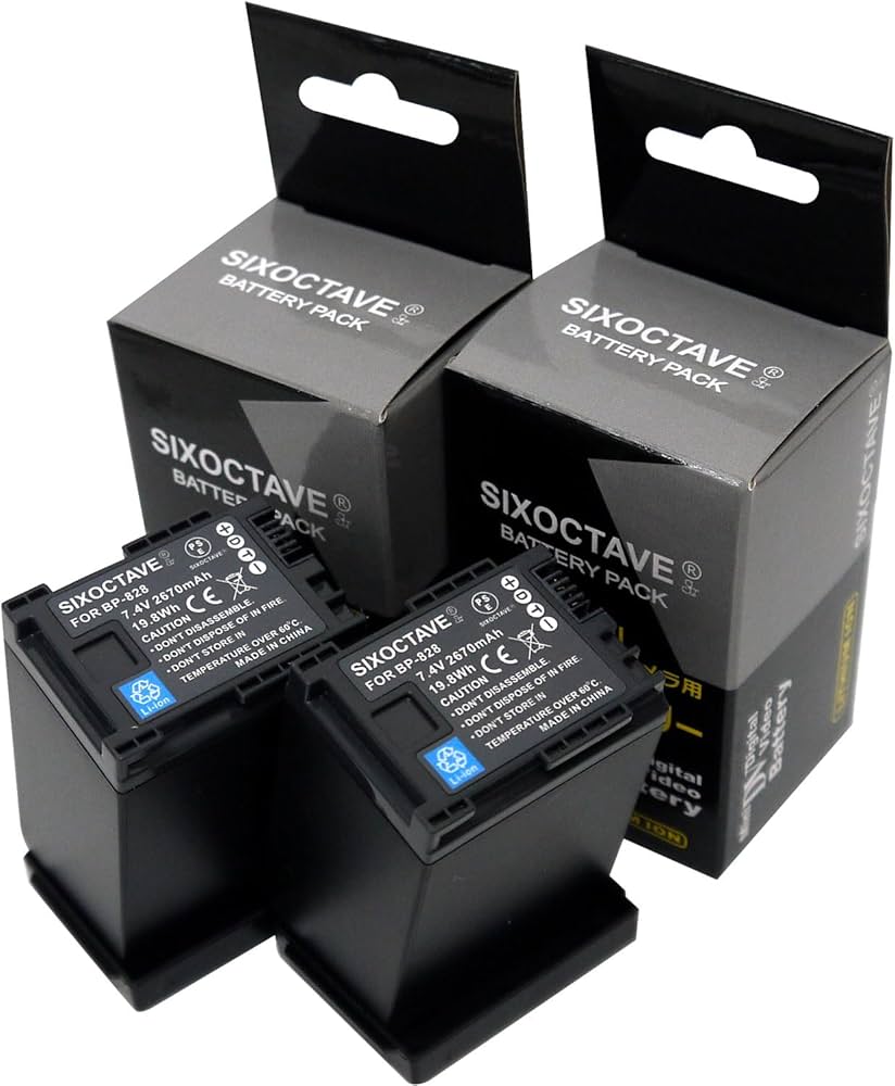 Amazon | str 2個セット 残量表示可能 BP-828 キヤノン 互換バッテリー