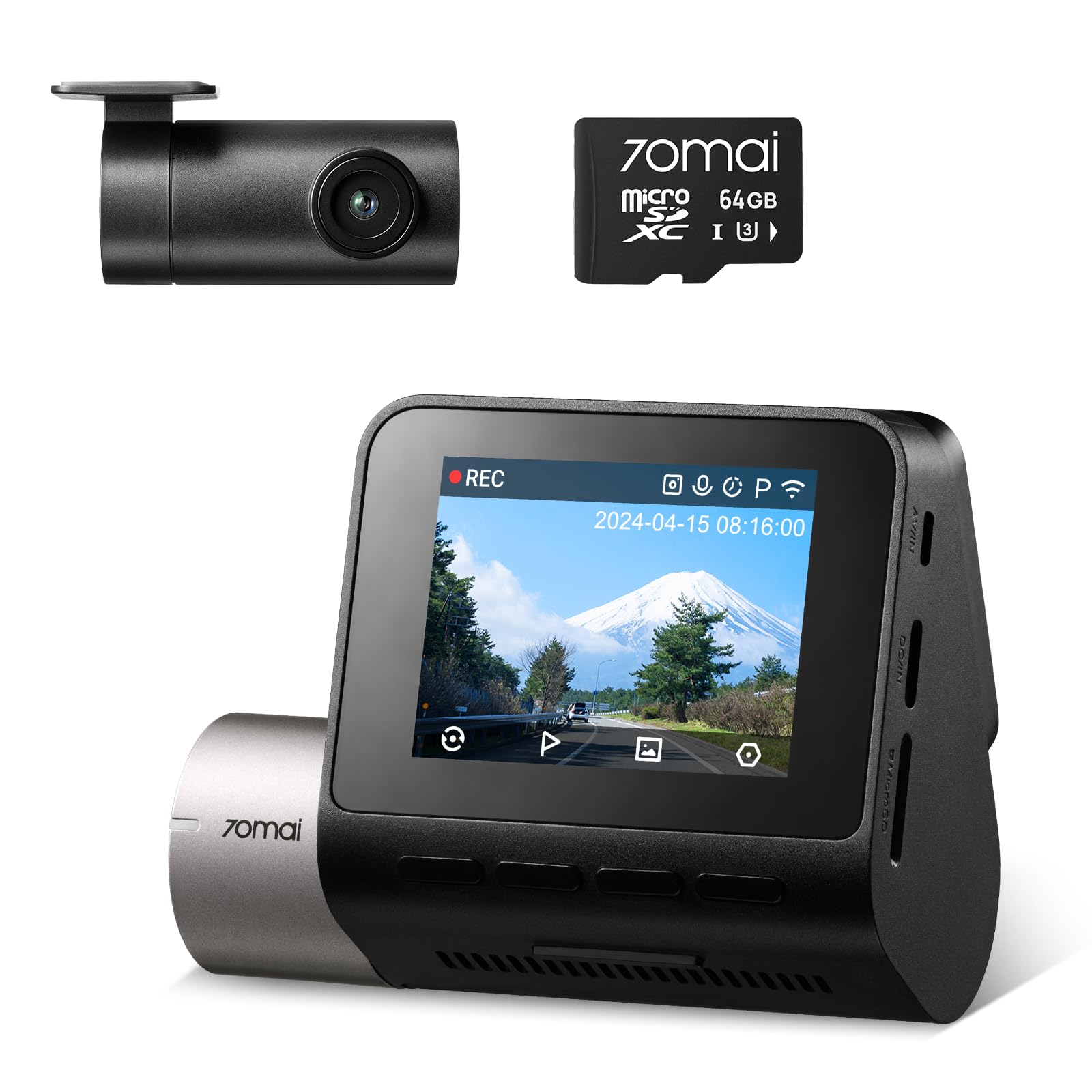 Amazon.co.jp: 【Front and Rear 2 Cameras + 64GB SD Card Included