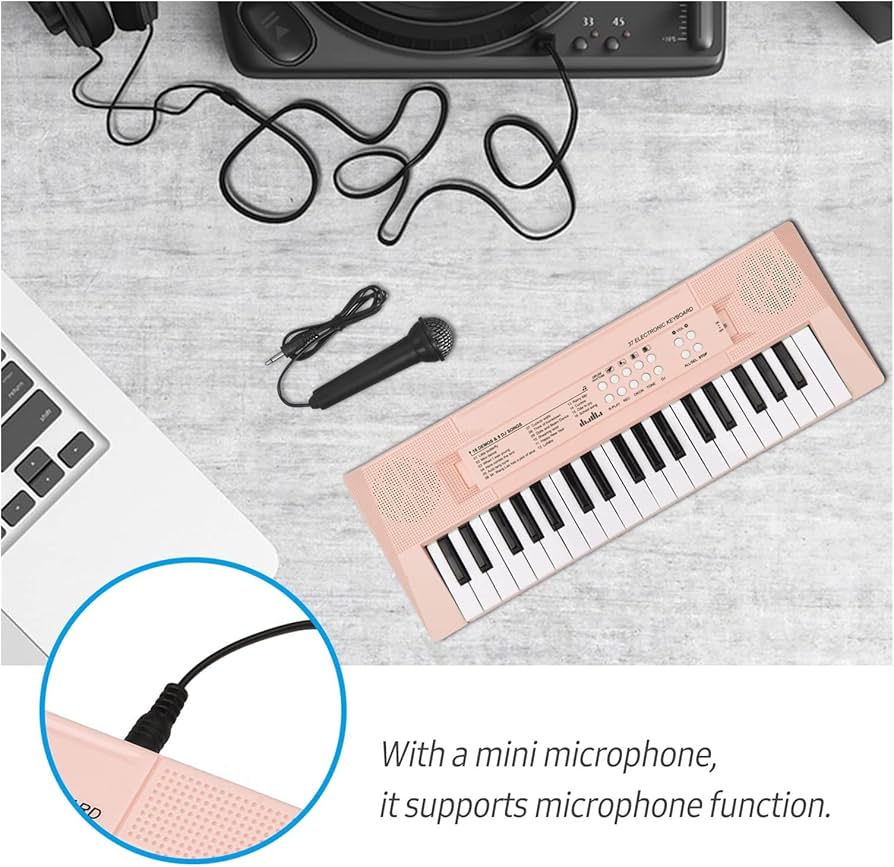 Amazon.co.jp: 電子ピアノキーボード 37キーミニ電子キーボードピアノ
