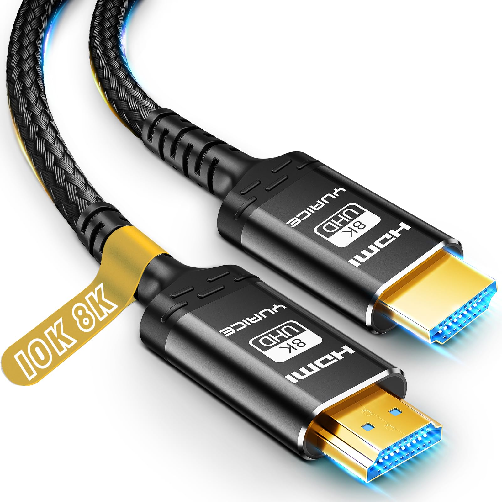 Amazon.com: Yuaice® 10K 8K HDMI Cable, 1.5FT, 3.3FT, 6.6FT, 10FT