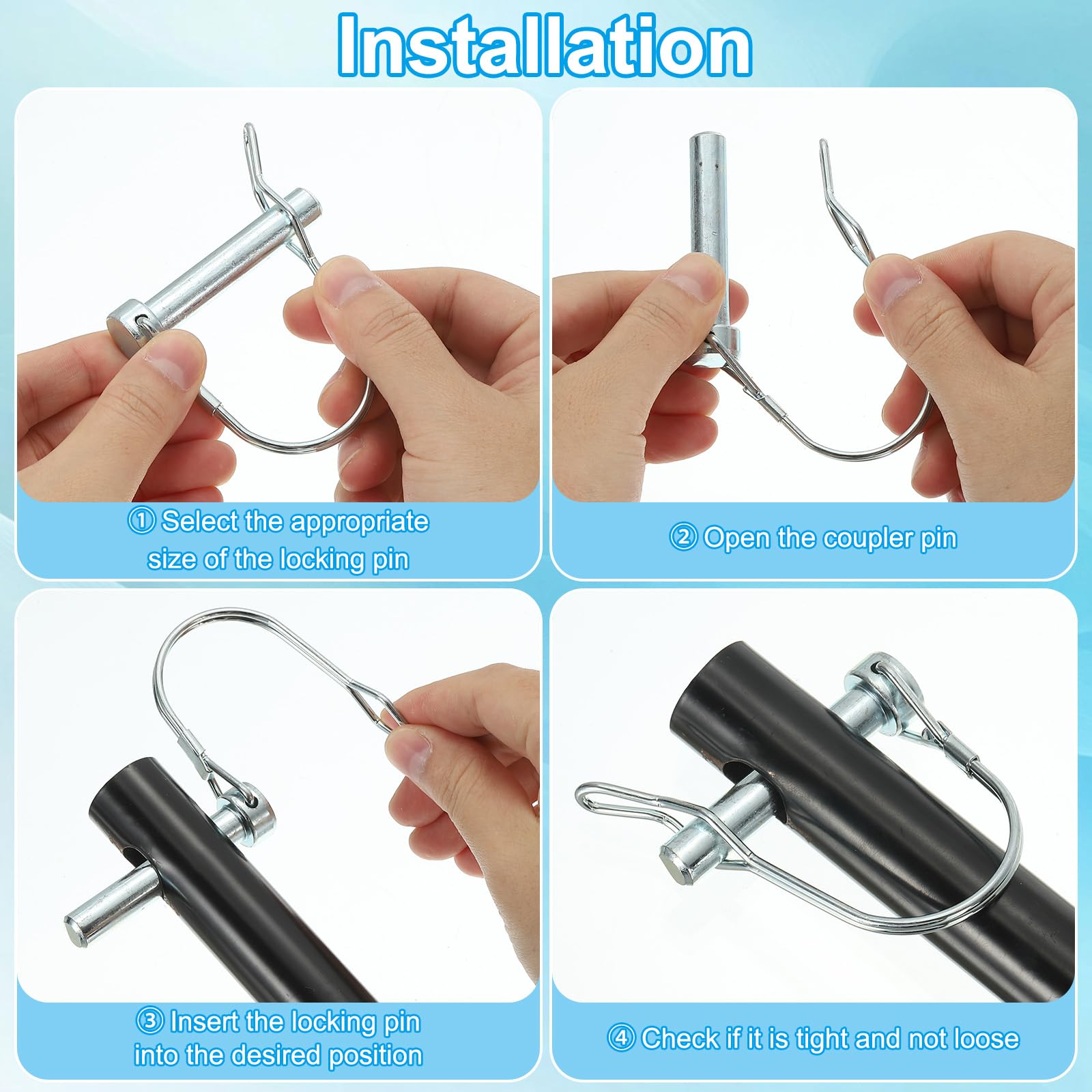 Amazon.co.jp: PATIKIL シャフトロックピンWイヤ1/4x1-3/4