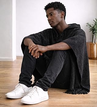 Amazon | Gamboa ポンチョ メンズ 快適 ホームウェア メンズ 家用